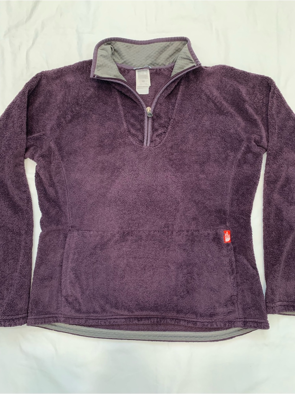 The North Face Purple 1/4 Zip Fleece Pullover Sweatshirt Women's Size M